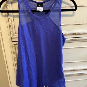 Nike Women's Vibrant Blue Mesh Tank Top